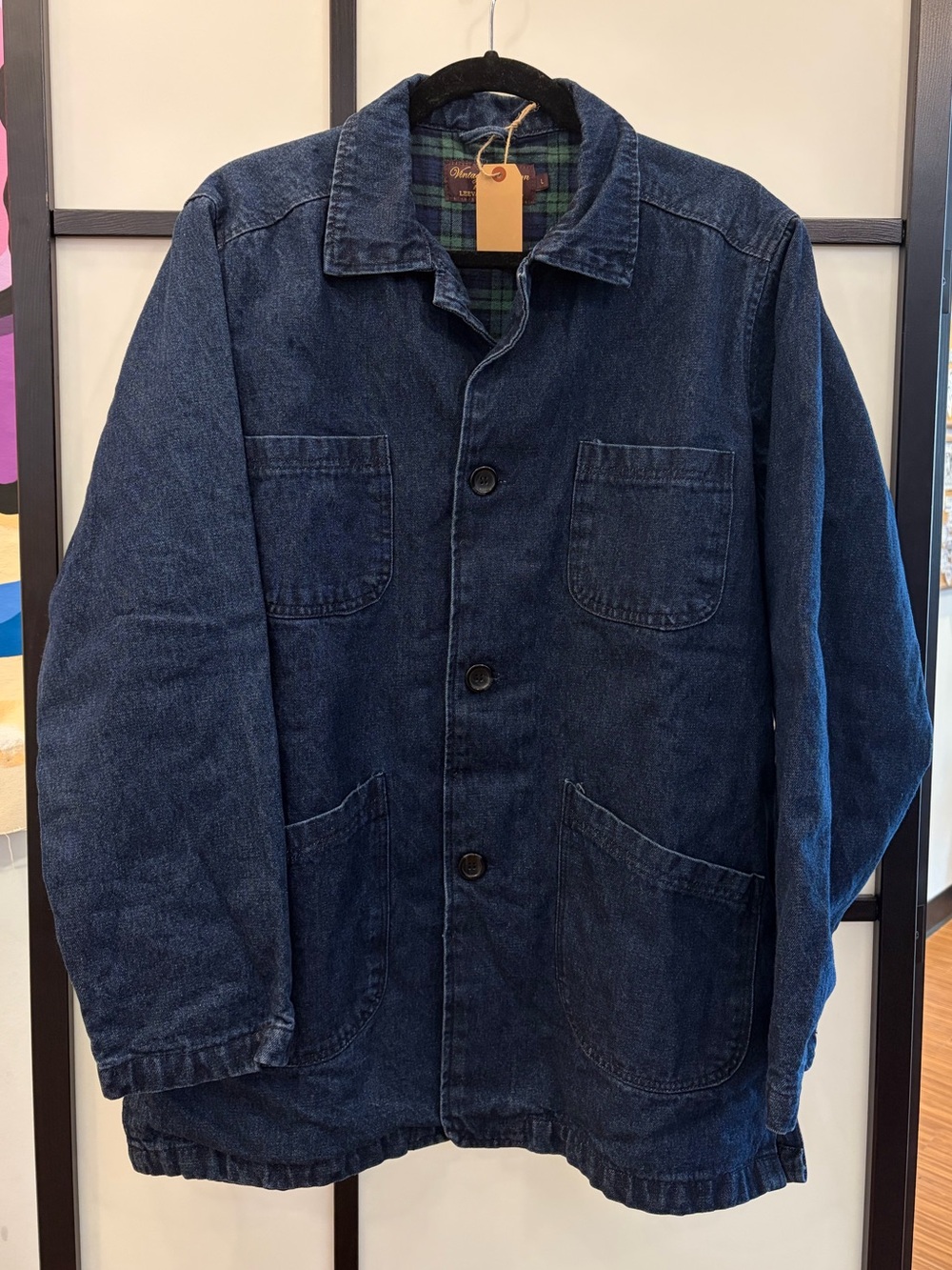 Navy Denim Chore Jacket - Lee Valley Ireland Vintage Collection